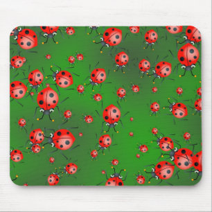 Tapis De Souris Papier peint de coccinelle