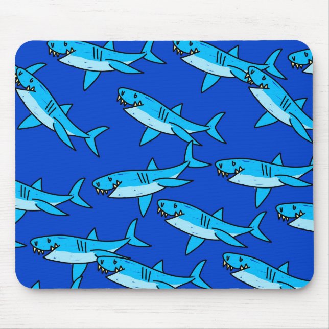 Tapis De Souris Papier peint de requin (Devant)