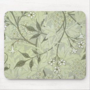 Tapis De Souris Papier peint fleur de jasmin William Morris Art