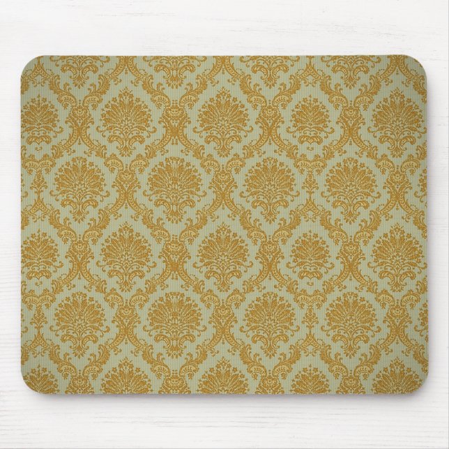 Tapis De Souris Papier peint Mousepad de damassé d'or (Devant)