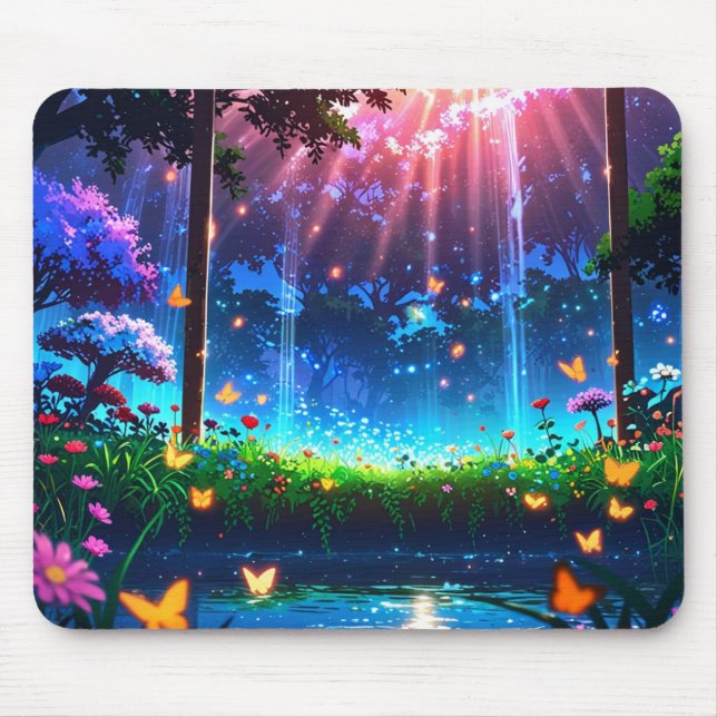 Tapis De Souris Papier peint nature anime viral en qualité 4K (Devant)