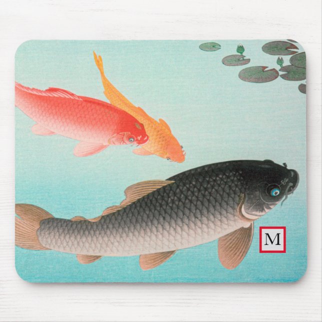 TAPIS DE SOURIS PAPIERS DE SOURIS CARP JAPONAIS PISCINE IMPRIMER (Devant)