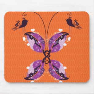 Tapis De Souris papillon abstrait