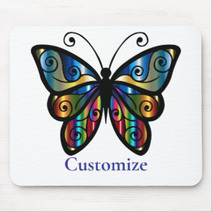 Tapis De Souris Papillon Coloré Thunder_Cove
