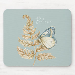Tapis De Souris Papillon Croire Bleu