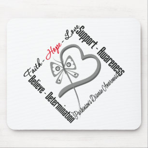 Tapis De Souris Papillon d'amour d'espoir de foi - la maladie de