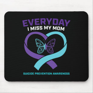 Tapis De Souris Papillon dans la mémoire amoureuse Maman Préventio
