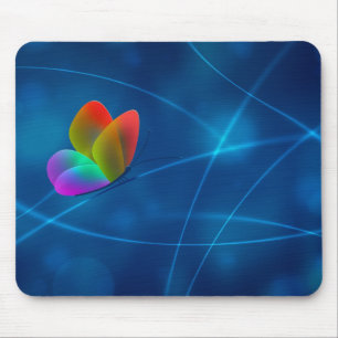 Tapis De Souris Papillon d'arc-en-ciel