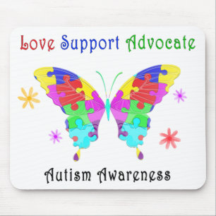 Tapis De Souris Papillon d'autisme