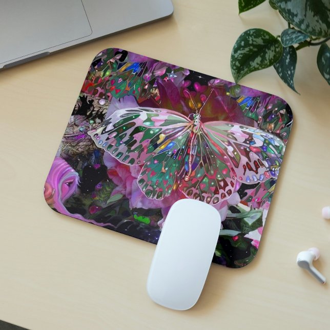 Tapis De Souris Papillon de l'aube montante (Créateur téléchargé)