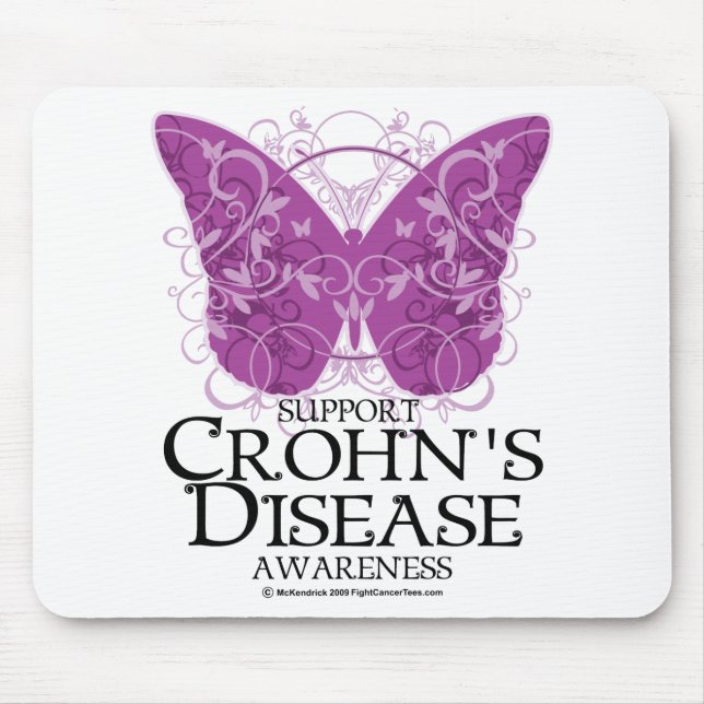 Tapis De Souris Papillon de maladie de Crohn (Devant)