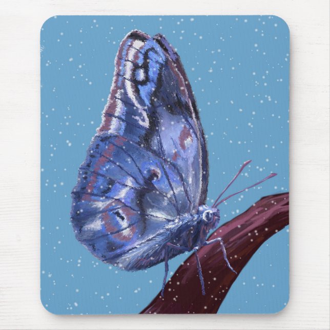 Tapis De Souris Papillon de neige (Devant)
