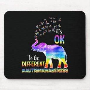 Tapis De Souris Papillon de sensibilisation à l'autisme Éléphant C