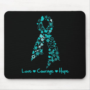 Tapis De Souris Papillon d'espoir de courage d'amour - Cancer