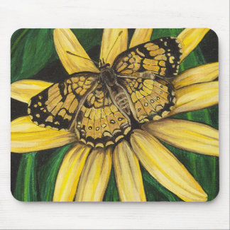Tapis De Souris Papillon d'or Mousepad