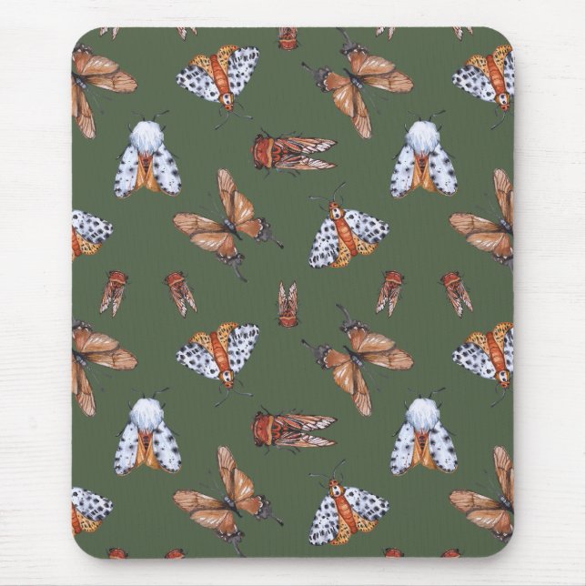 Tapis De Souris Papillon et papillon en toute transparence (Devant)