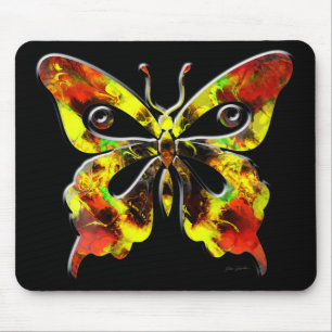 Tapis De Souris Papillon fractal Art 1 Mousepad