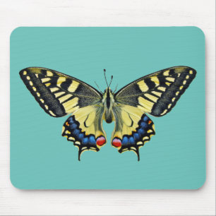Tapis De Souris Papillon jaune et noir