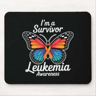 Tapis De Souris Papillon je suis un survivant sensibilisation à la