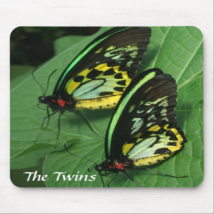 Tapis De Souris Papillon jumeau Mousepad