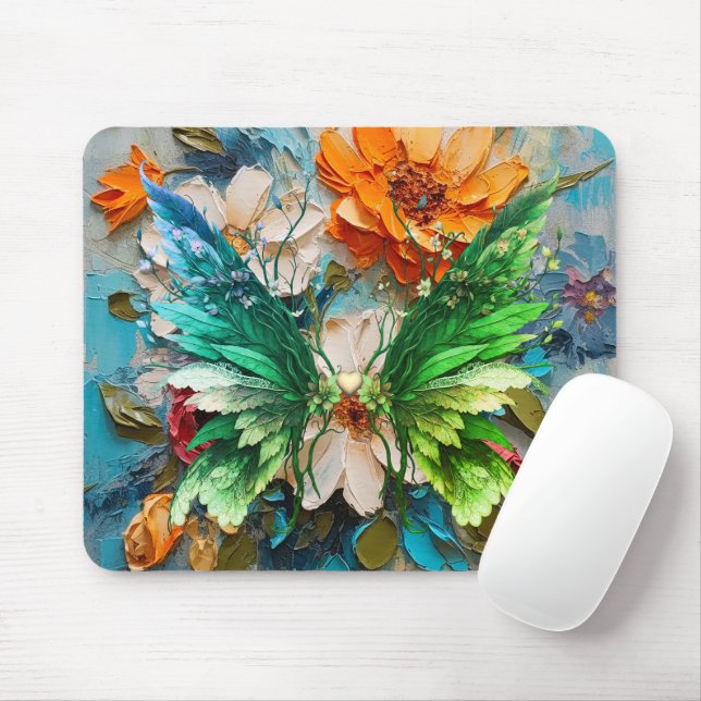 Tapis De Souris Papillon, la couleur de l'espoir (Avec souris)