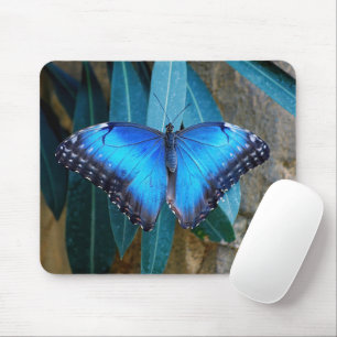 Tapis De Souris Papillon Morpho Commun Bleu