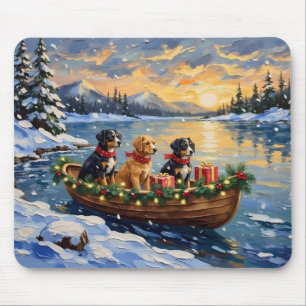 Tapis De Souris Papillon Noël Bateau Fêtes
