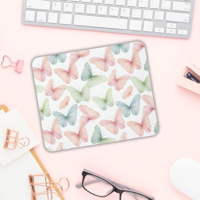 Tapis De Souris Papillon Pastel (Créateur téléchargé)