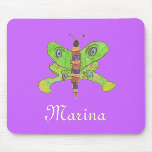 Tapis de souris papillon personnalisé