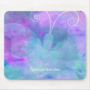 Tapis De Souris Papillon personnalisé sur mesure à l'aquarelle pas