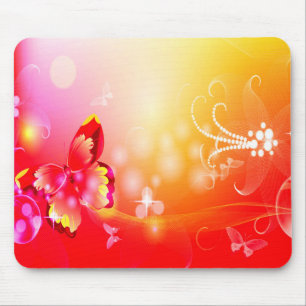 Tapis De Souris Papillon rouge
