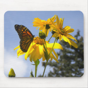 Tapis De Souris Papillon sur le pavé de la souris tournesol