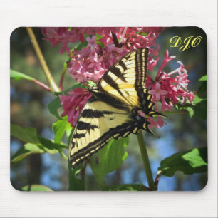 Tapis De Souris Papillon Tigre sur des Lilas