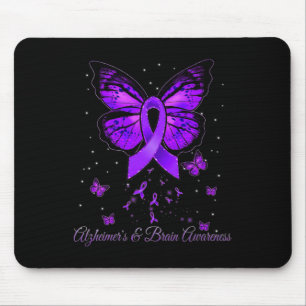 Tapis De Souris Papillon violet Ruban Guerrier Heimerheimer Cervea