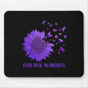 Tapis De Souris Papillons mûrs de marguerite violet surdose de rub