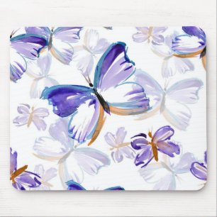 Tapis De Souris Papillons peints par pourpre Mousepad