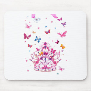 Tapis De Souris Papillons volants colorés avec des objets d'art de