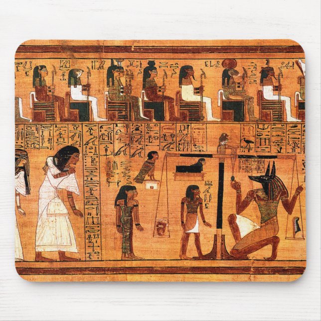 Tapis De Souris Papyrus royal égyptien (Devant)