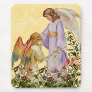 Tapis De Souris Pâques Bénédiction Ange Souris Pad