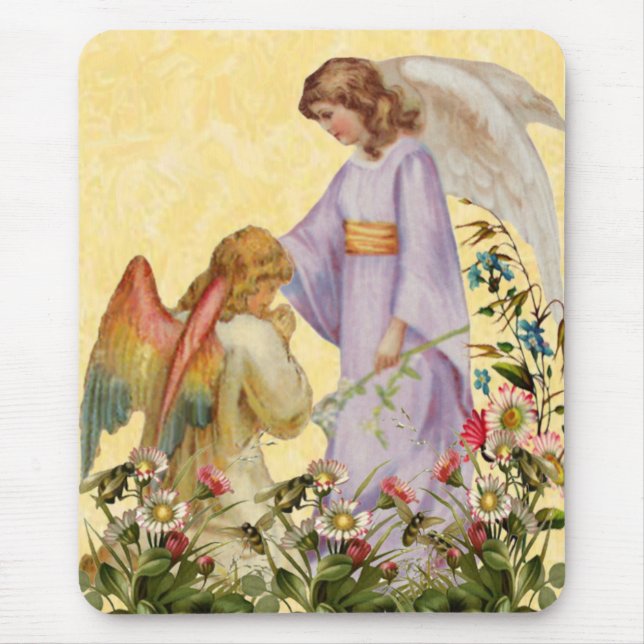 Tapis De Souris Pâques Bénédiction Ange Souris Pad (Devant)