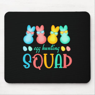 Tapis De Souris Pâques Bunnies Oeufs chasse Squad filles garçons h