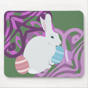 Tapis De Souris Pâques Bunny Mousepad