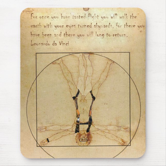 Tapis De Souris parachutisme de da Vinci (Devant)