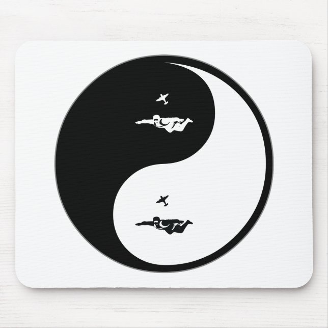 Tapis De Souris Parachutisme de Yin Yang (Devant)