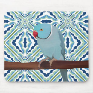 Tapis De Souris Parakeet Blue Indian Ringneck