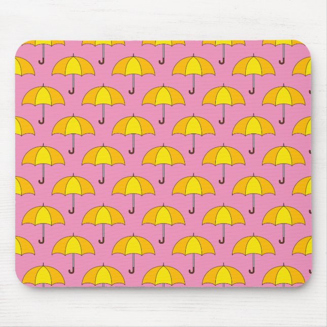 Tapis De Souris Parapluie jaune (Devant)