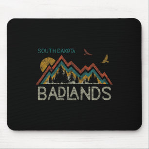 Tapis De Souris Parc national Badlands Dakota du Sud Le mont Rush