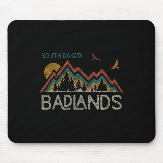 Tapis De Souris Parc national Badlands Dakota du Sud Le mont Rush (Devant)