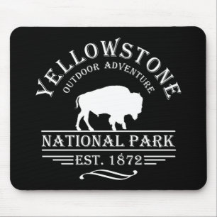 Tapis De Souris Parc national de Yellowstone vintage