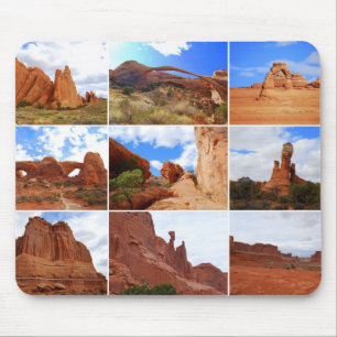 Tapis De Souris Parc national des Arches, Utah, Collage Mousepad